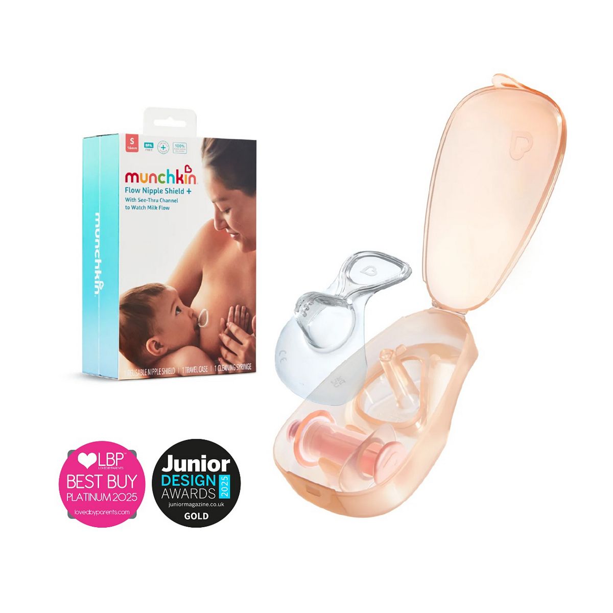 Munchkin Flow 16Mm Nipple Shield Plus