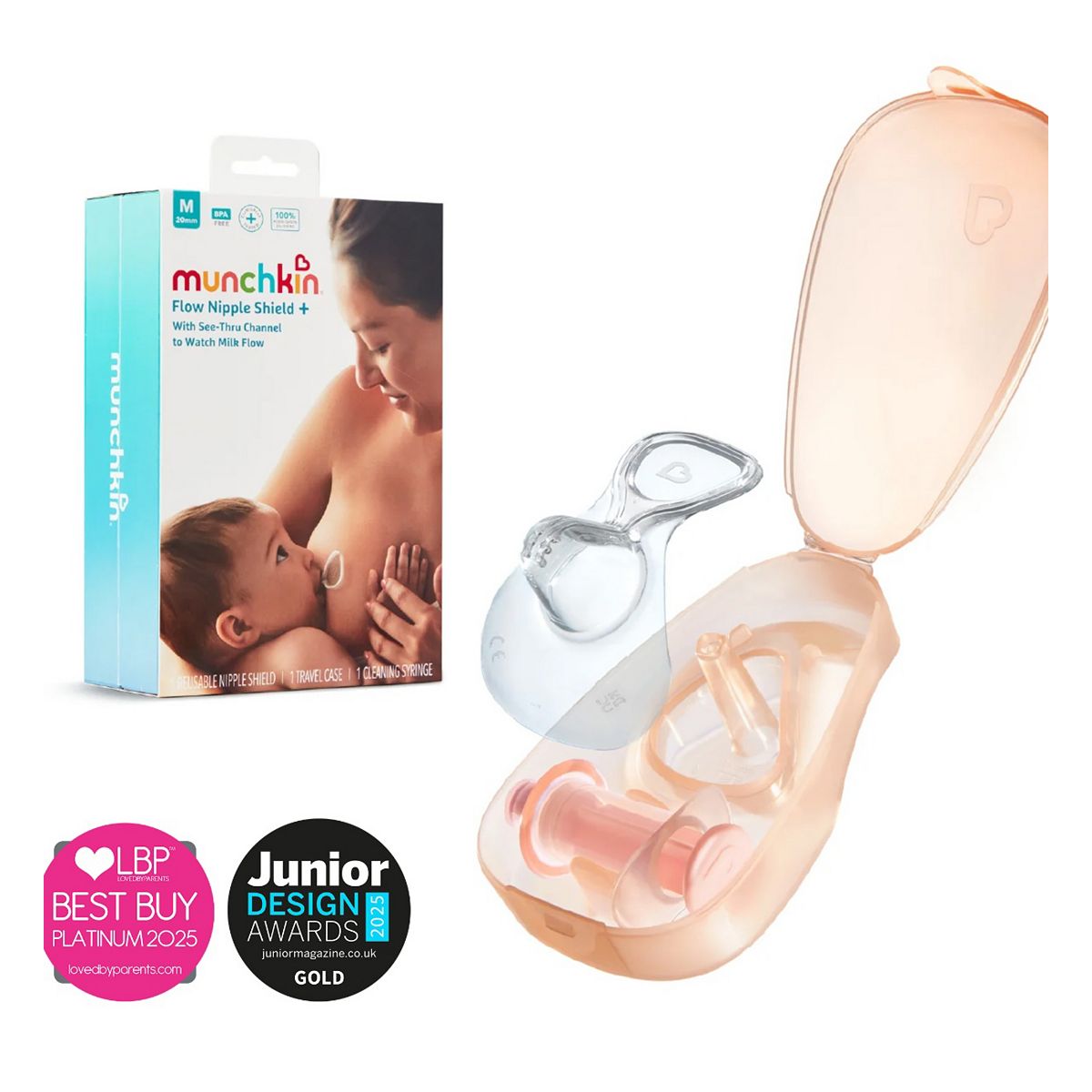 Munchkin Flow 20Mm Nipple Shield Plus