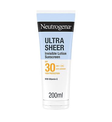 Neutrogena Ultra Sheer Invisible Hydrating Body Lotion Sunscreen SPF30 200ml