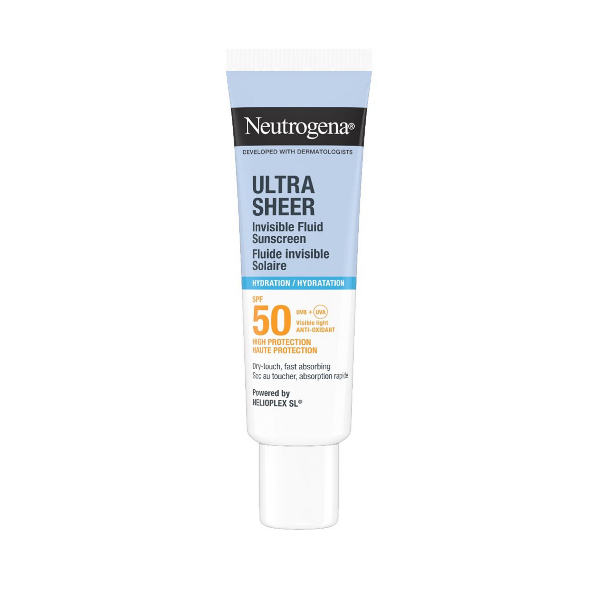 Neutrogena Ultra Sheer Invisible Fluid Sunscreen Hydration Spf50 50ml