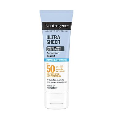 Neutrogena Ultra Sheer Face Sunscreen Hydrating Cream Spf50Ml