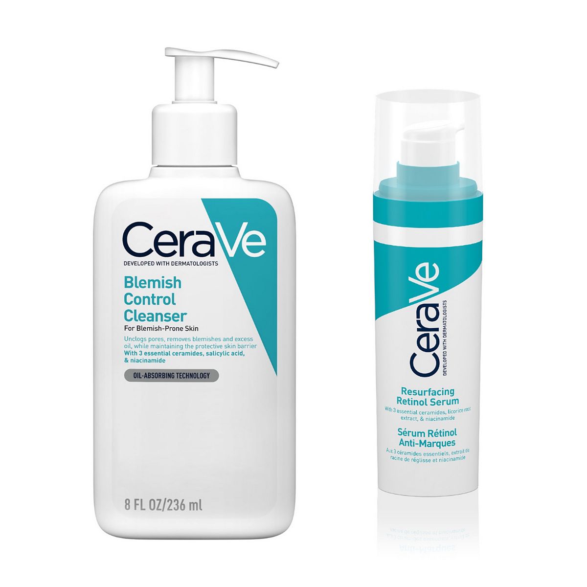 Cerave Blemish Wash & Serum Bundle