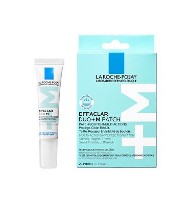 La Roche Posay La Roche-Posay Effaclar Duo+M Trial Multi-Action Spot Patches & Moisturiser Duo Bundle, 15ml