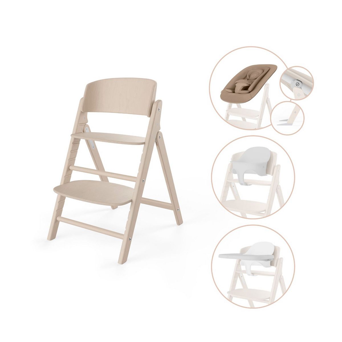 Cybex Click & Fold 4In1 Highchair Set All Natural