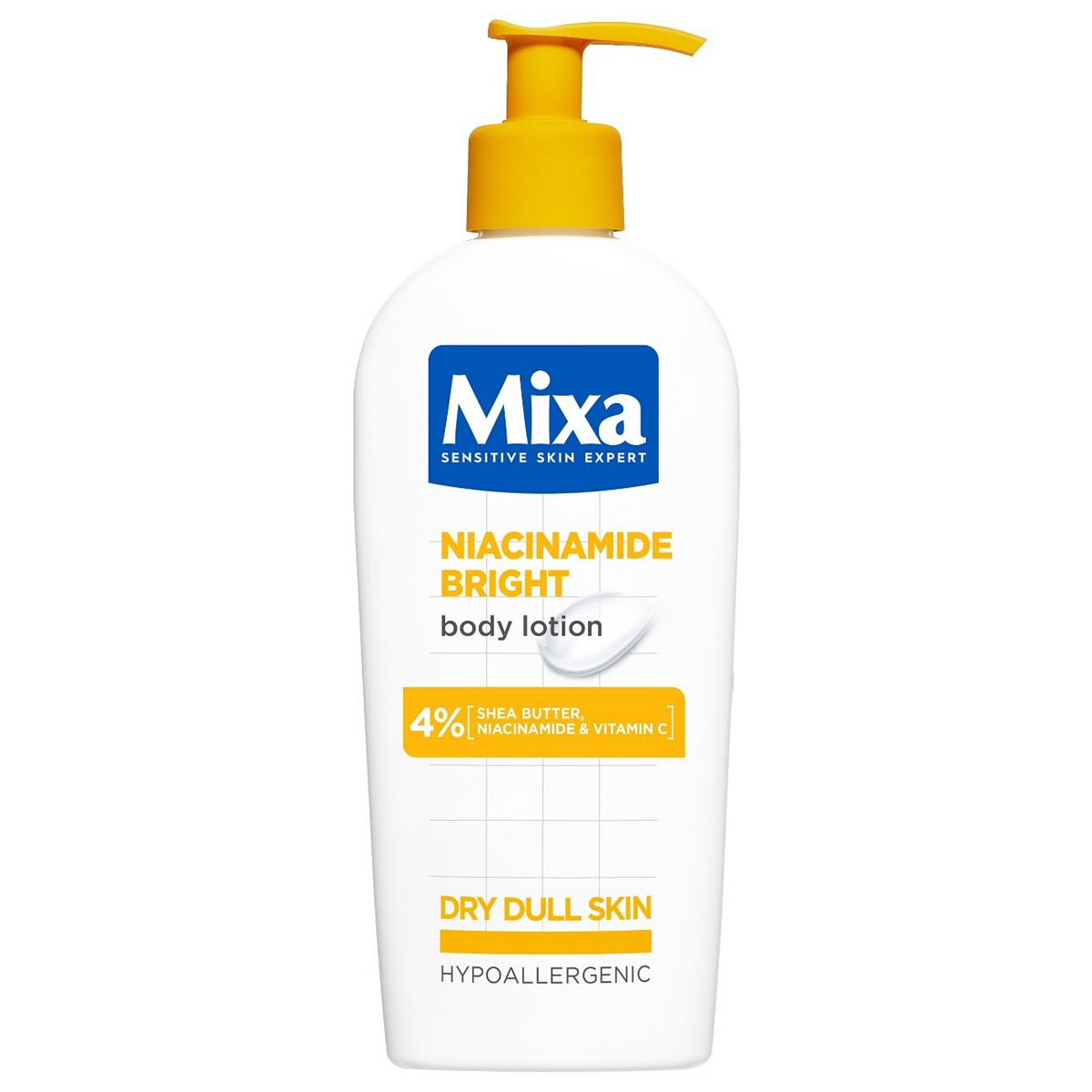 Mixa Niacinamide Bright Body Lotion For Dry Dull Skin 400Ml