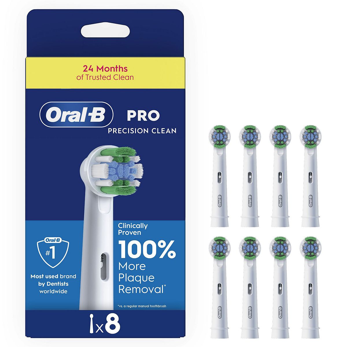 Oral B Oral-B Pro Precision Clean Toothbrush Heads, 8 Counts