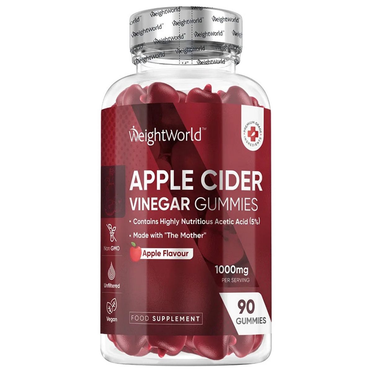 Weightworld Apple Cider Vinegar 1000Mg 90 Gummies