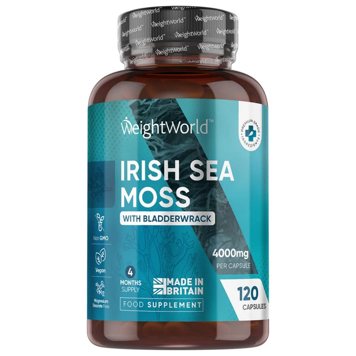 Weightworld Irish Sea Moss 4000Mg 120 Capsules