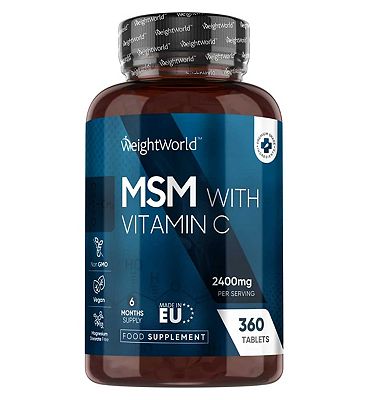 Click to view product details and reviews for Weightworld Msm With Vitamin C 2400mg 360 Tablets.