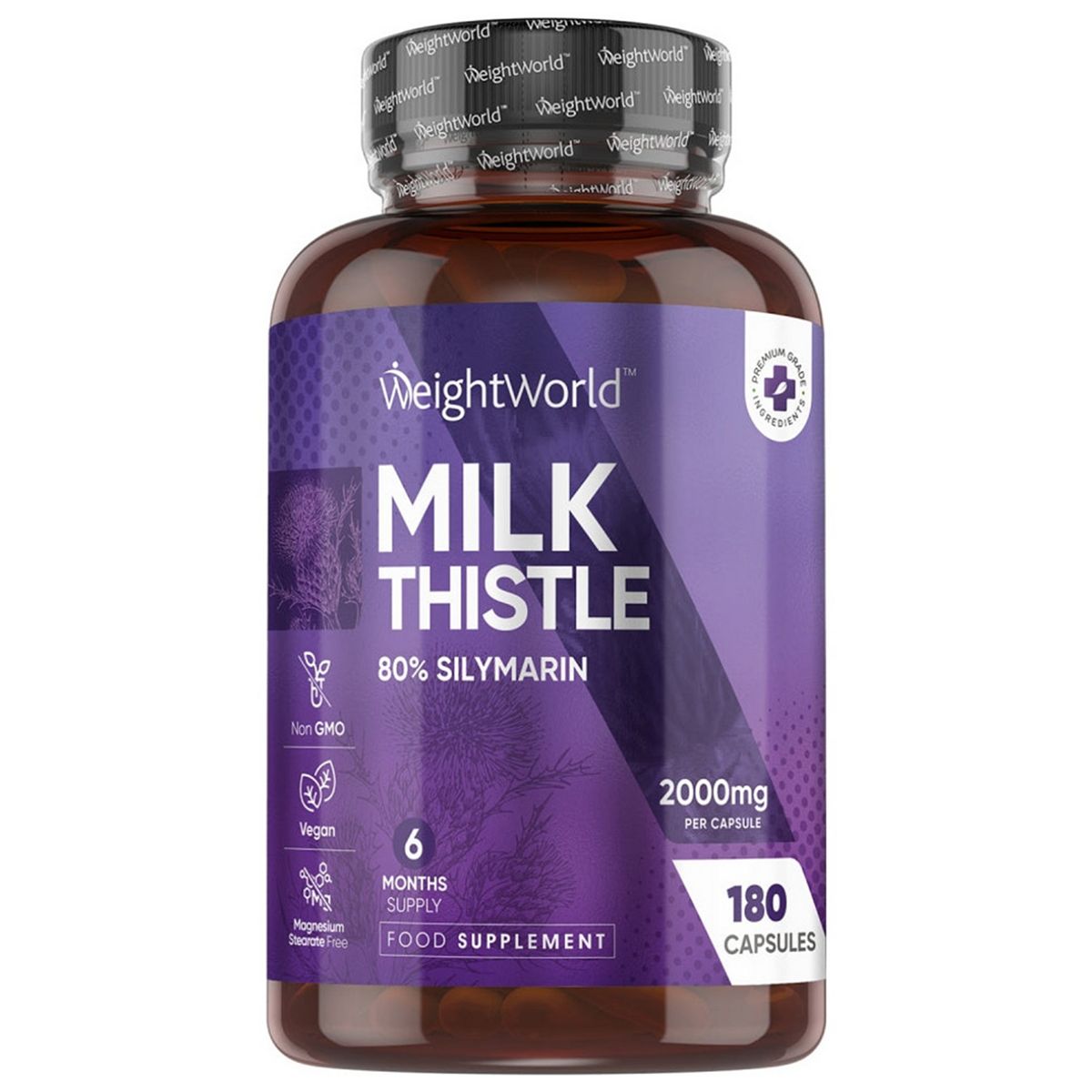Weightworld Milk Thistle 2000Mg 180 Capsules