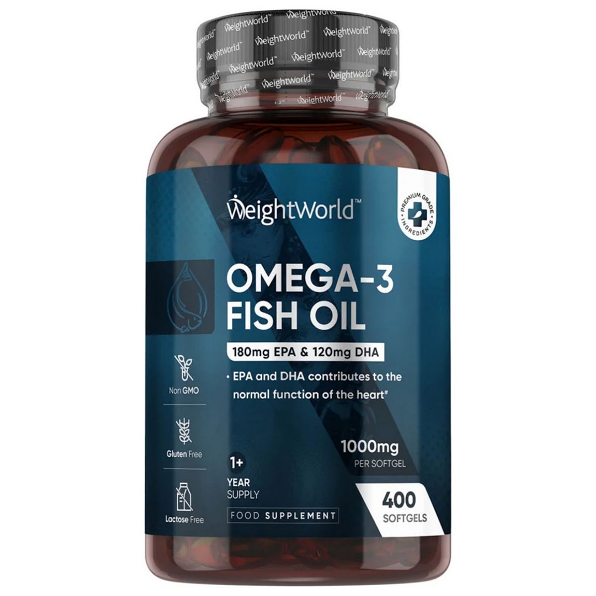 Weightworld Omega 3 1000Mg Softgels 400 Capsules