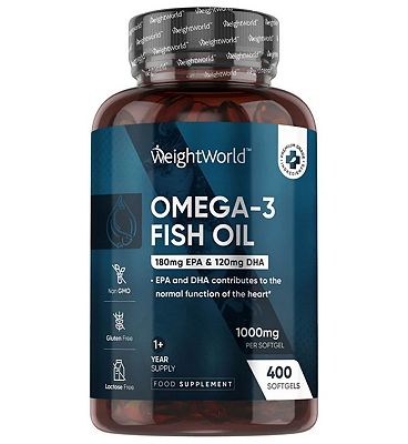 Click to view product details and reviews for Weightworld Omega 3 1000mg Softgels 400 Capsules.