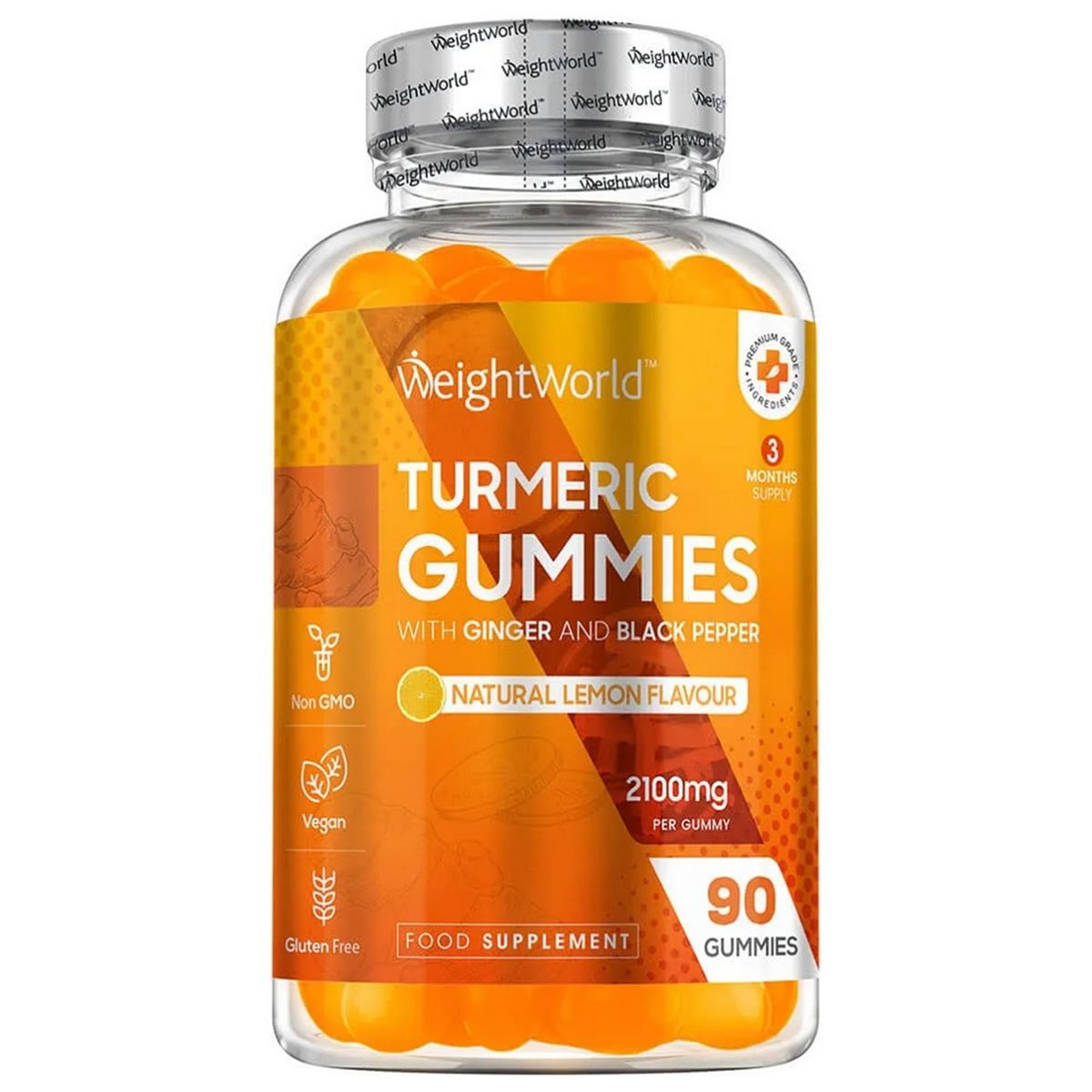 Weightworld Turmeric Gummies 2100Mg 90