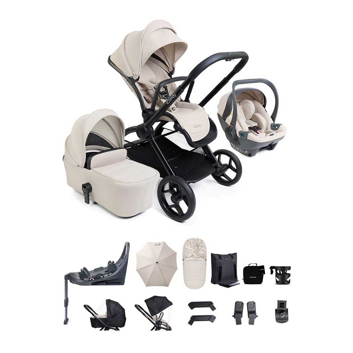 Icandy Core 2 Sandstone Complete Travel Bundle