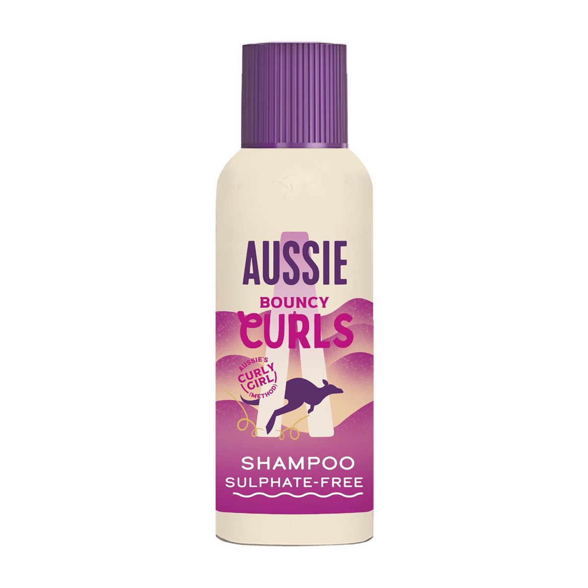 Aussie Bouncy Curls Shampoo 100Ml. Sulphate-Free & Vegan. Moisture For Waves, Curls, Coils