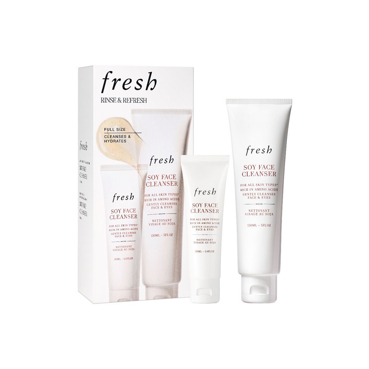 Fresh Rise And Re Soy Face Cleanser Duo Skincare Set200 ml, 200ml