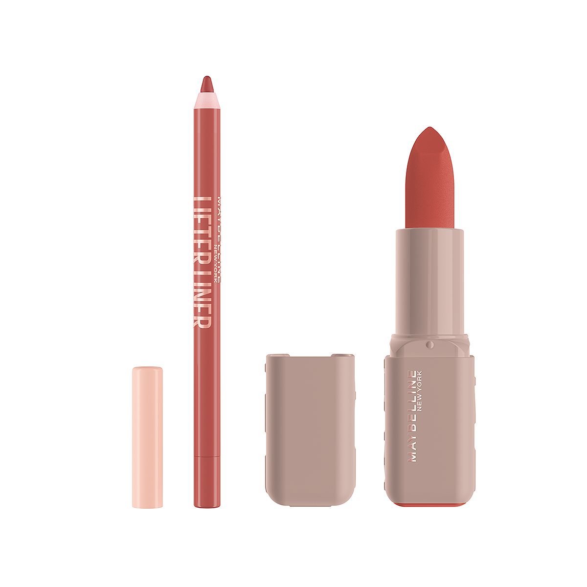 Maybelline Maybe It's Lifter Lip Liner & Serum Bullet Lipstick Duo Bundle