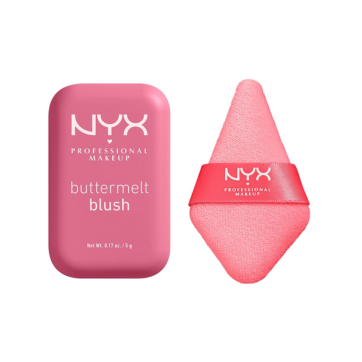 NYX Professional Makeup Nyx Buttermelt Blush For The Butta & Wondersnatch Face Powder Puff Duo Bundle
