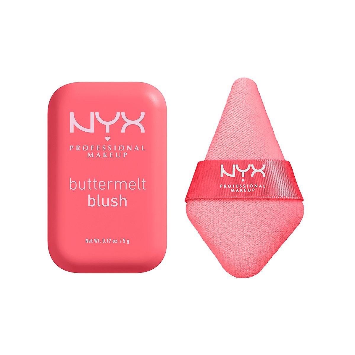 NYX Professional Makeup Nyx Buttermelt Blush U Know Butta & Wondersnatch Face Powder Puff Duo Bundle