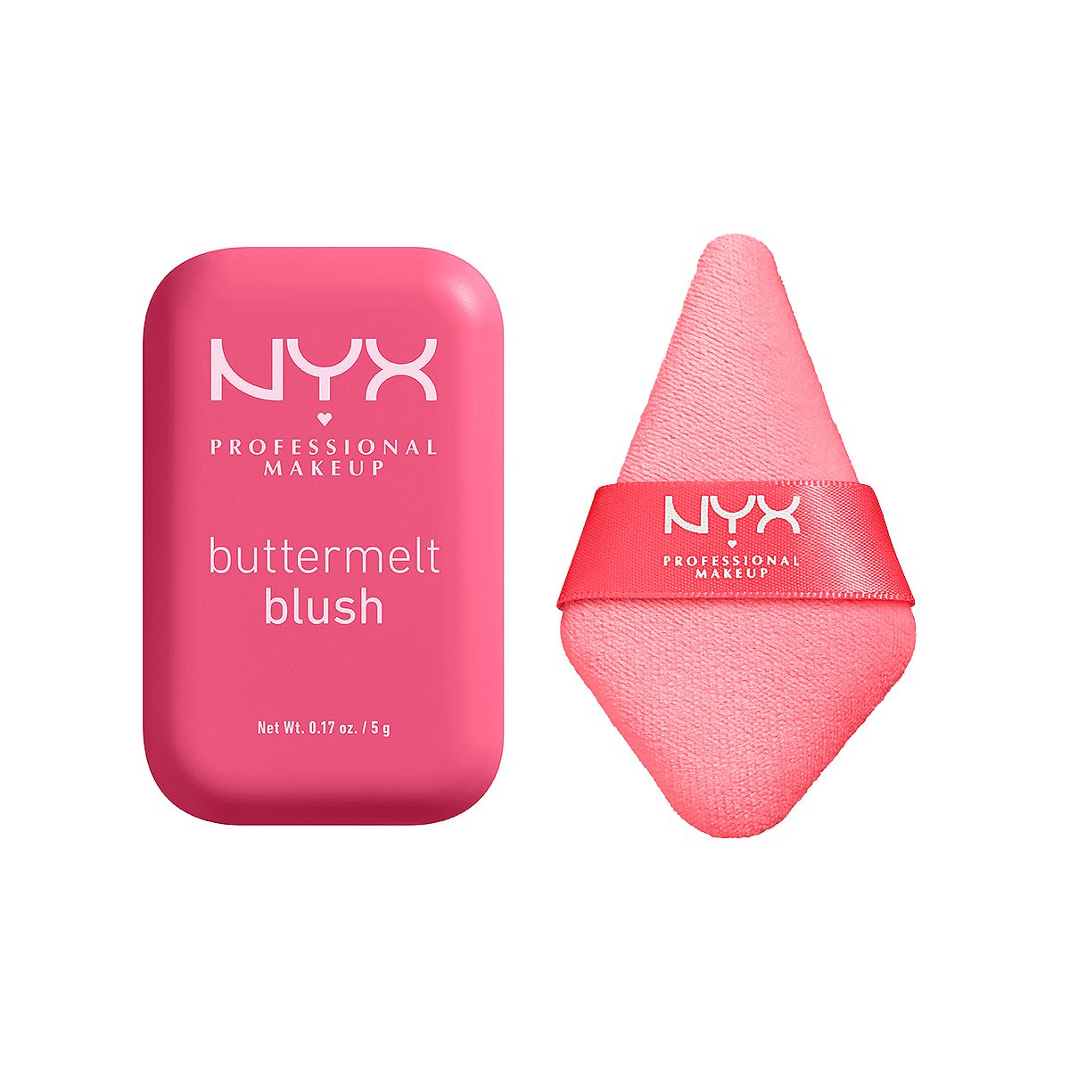 NYX Professional Makeup Nyx Buttermelt Blush Getting Butta & Wondersnatch Face Powder Puff Duo Bundle