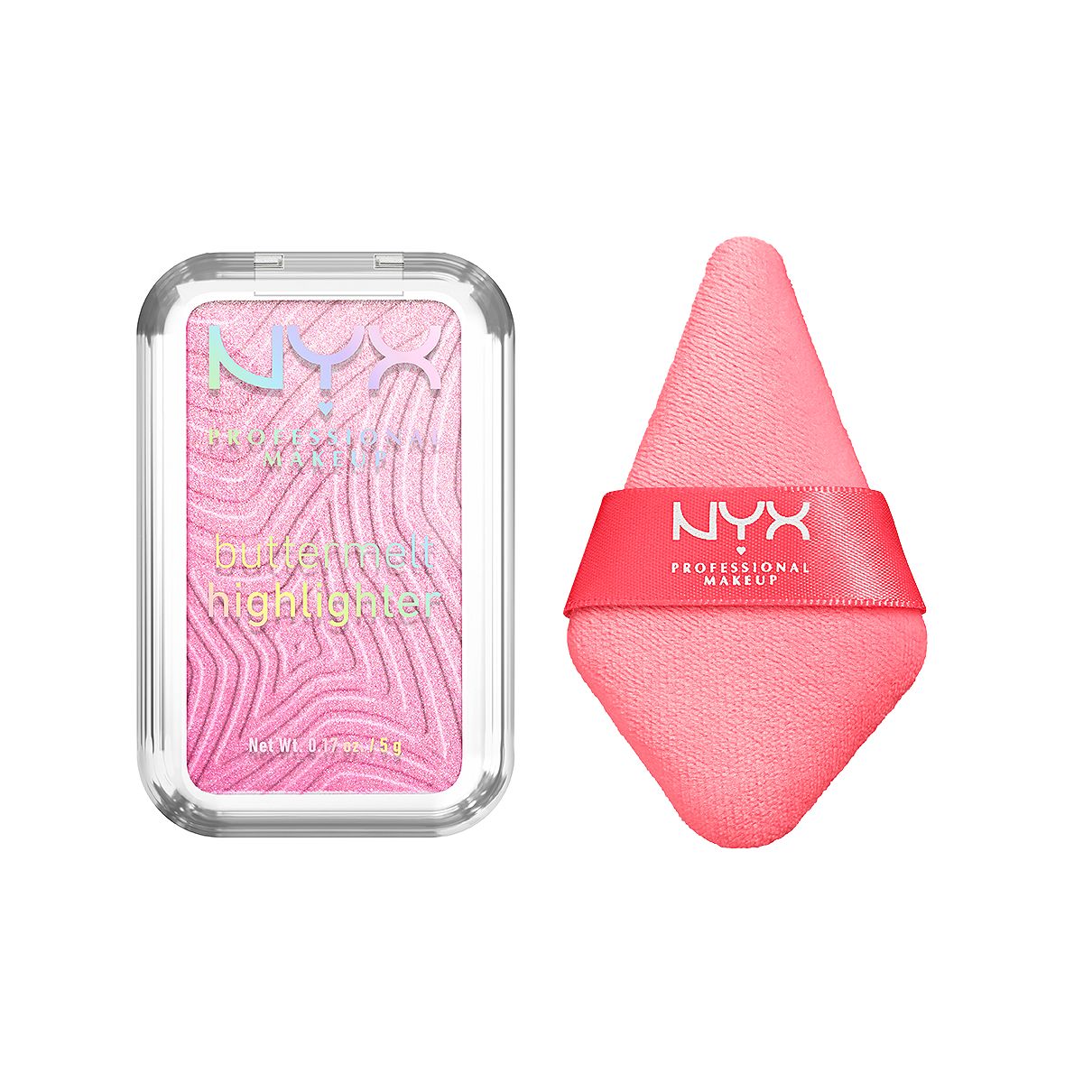 NYX Professional Makeup Nyx Buttermelt Highlighter U Butta Werk & Wondersnatch Face Powder Puff Duo Bundle