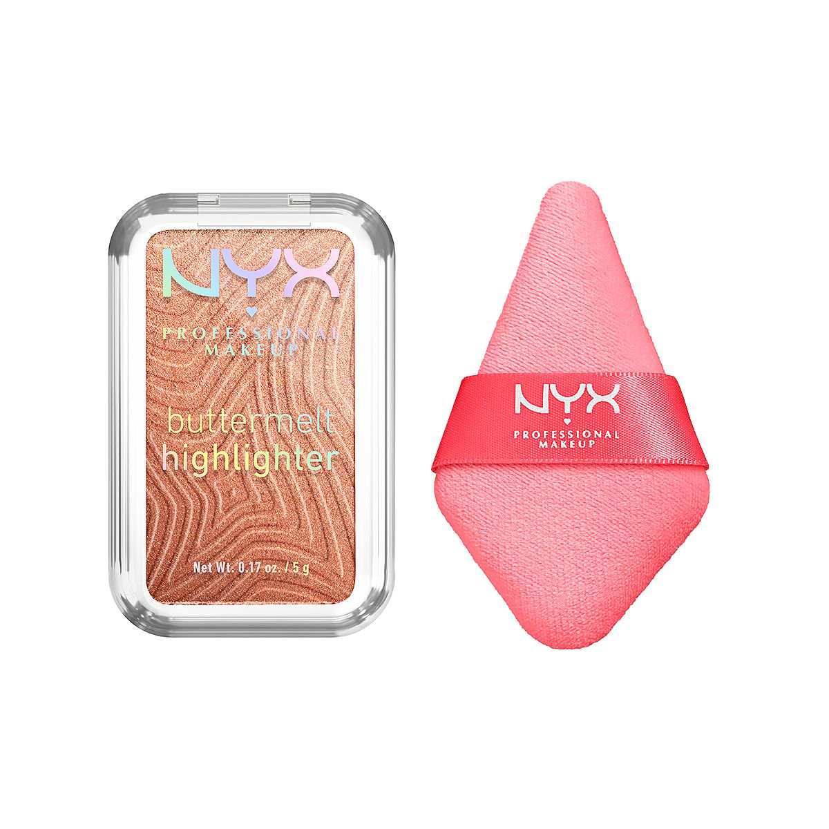 NYX Professional Makeup Nyx Buttermelt Highlighter Butta In Bronze & Wondersnatch Face Powder Puff Duo Bundle