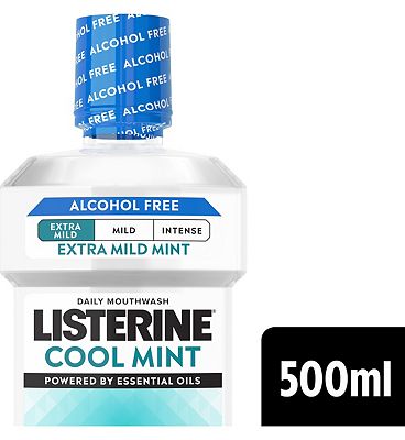 Listerine Cool Mint Mild Taste Alcohol Free Mouthwash 500ml
