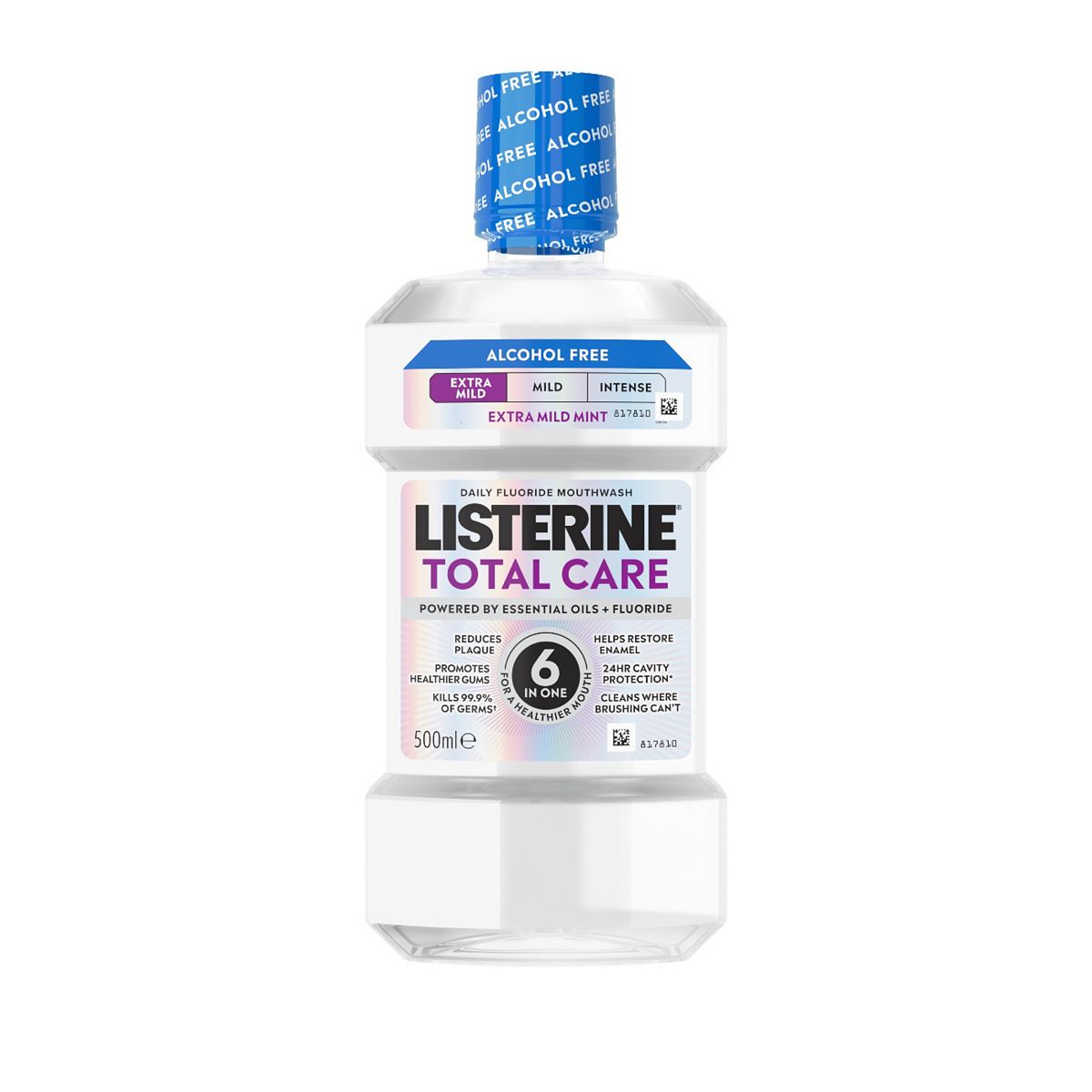 Listerine Total Care Extra Mild Alcohol Free Mouthwash 500ml