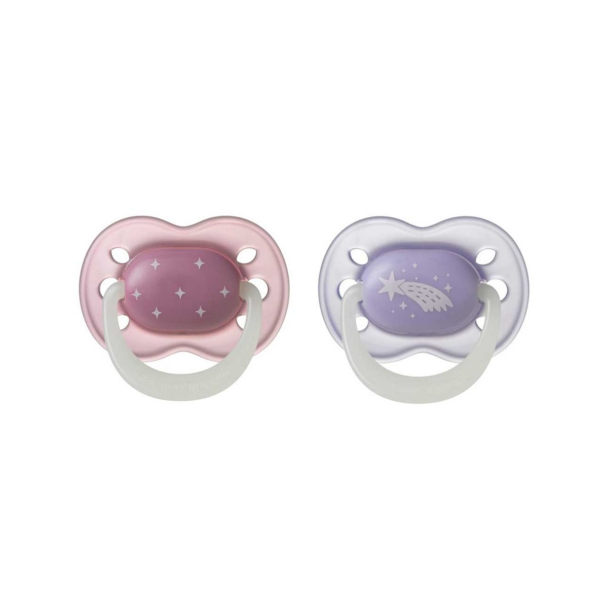 Tommee Tippee Pack Of 2 Nightglow Dummy 0-6 Months