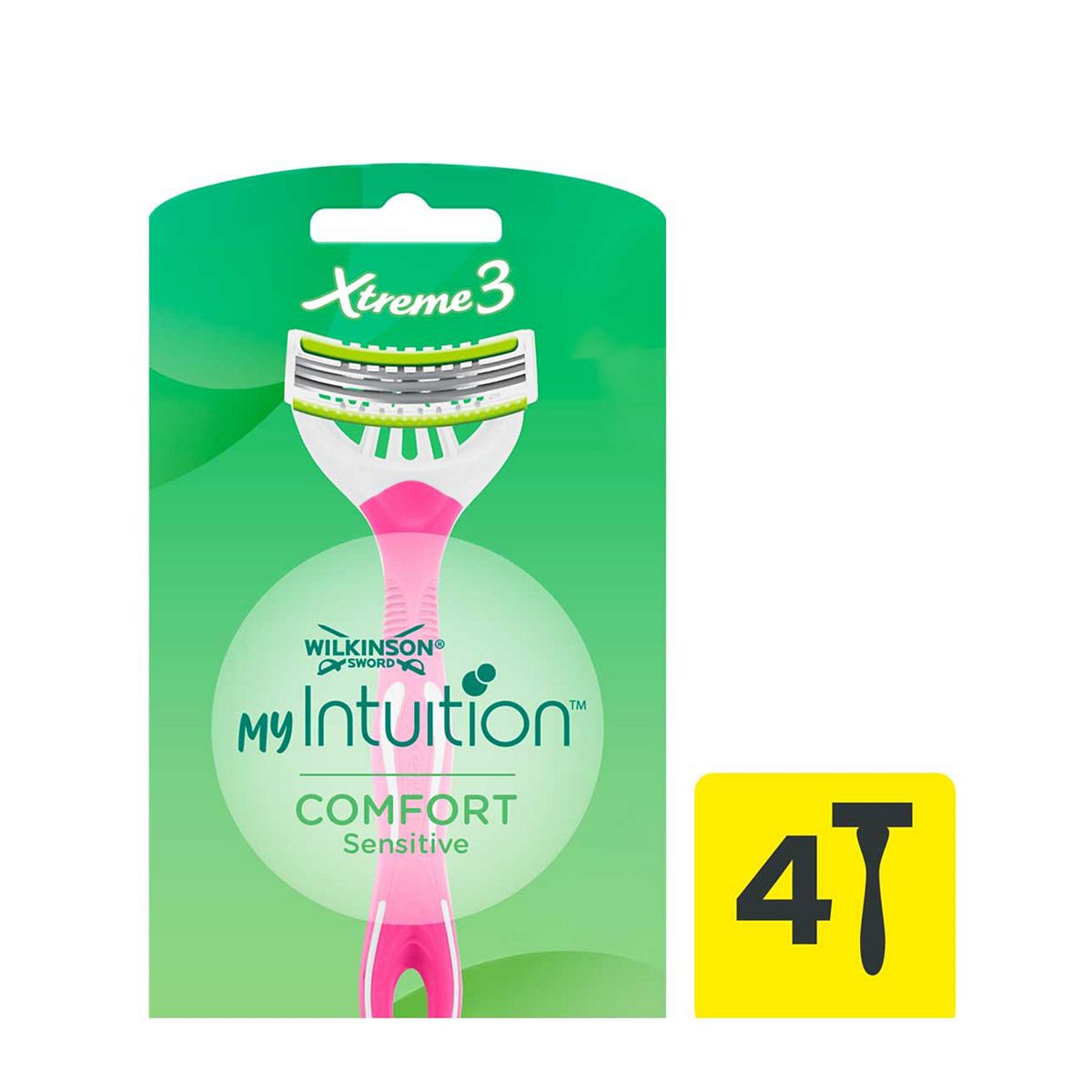 Wilkinson Sword My Intuition Xtreme 3 Comfort Sensitive Disposable Razors 4 X