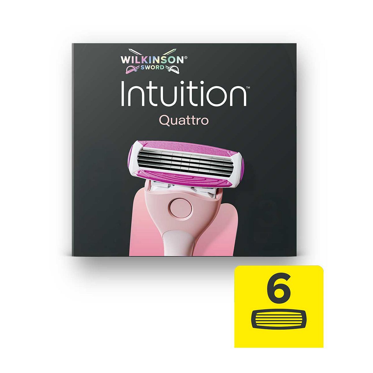 Wilkinson Sword Intuition Quattro Blades Xl Pack - 6 X Blade Refills