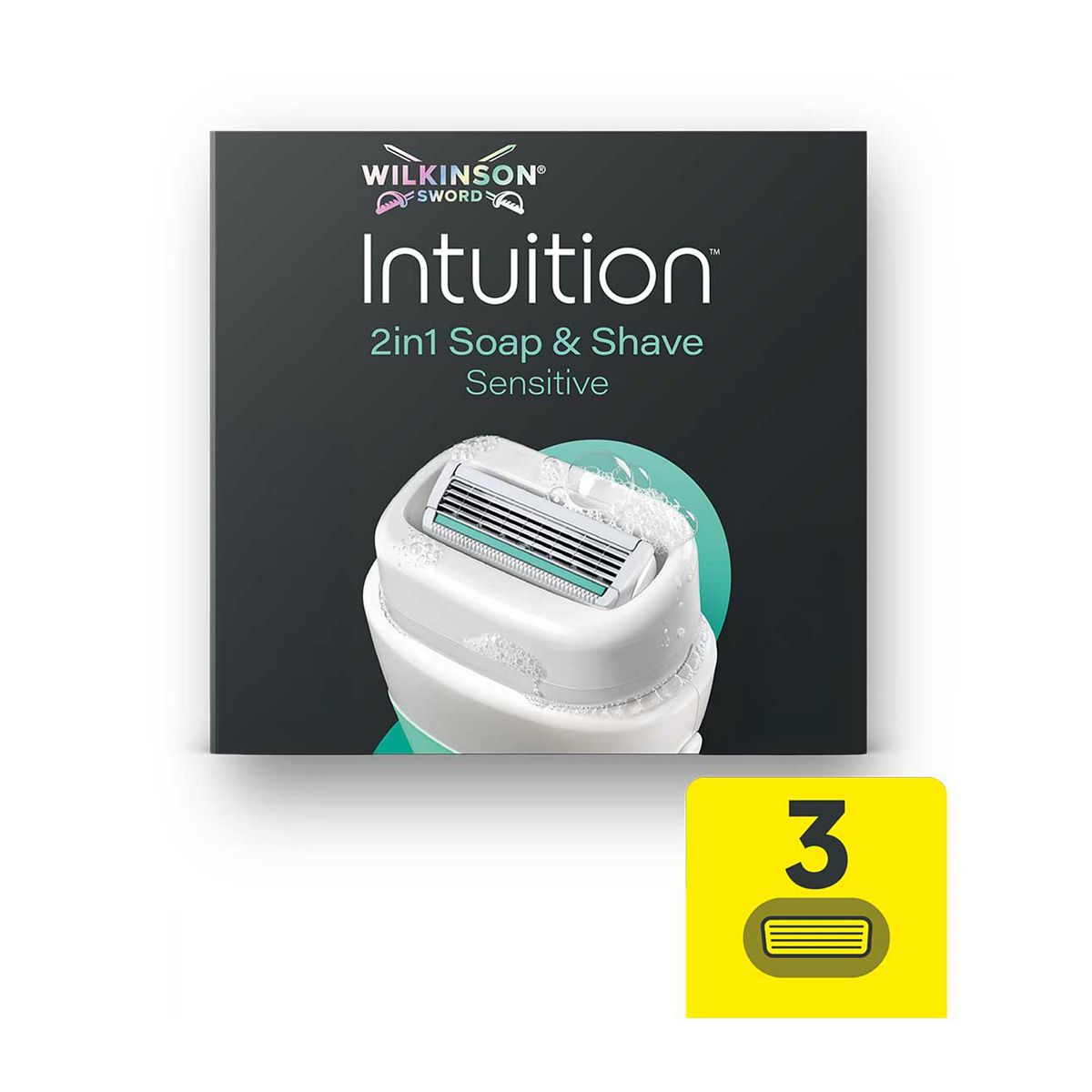 Wilkinson Sword Intuition 2In1 Soap & Shave Sensitive Blades 3 X Blade Refills