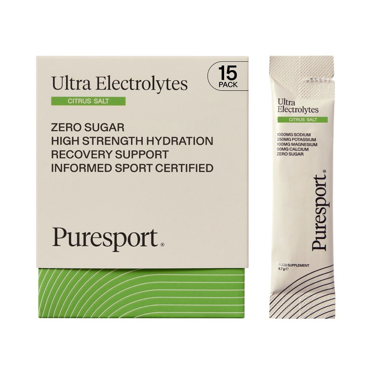 Puresport Ultra Electrolytes - Citrus Salt 6.7G 15 Sachets