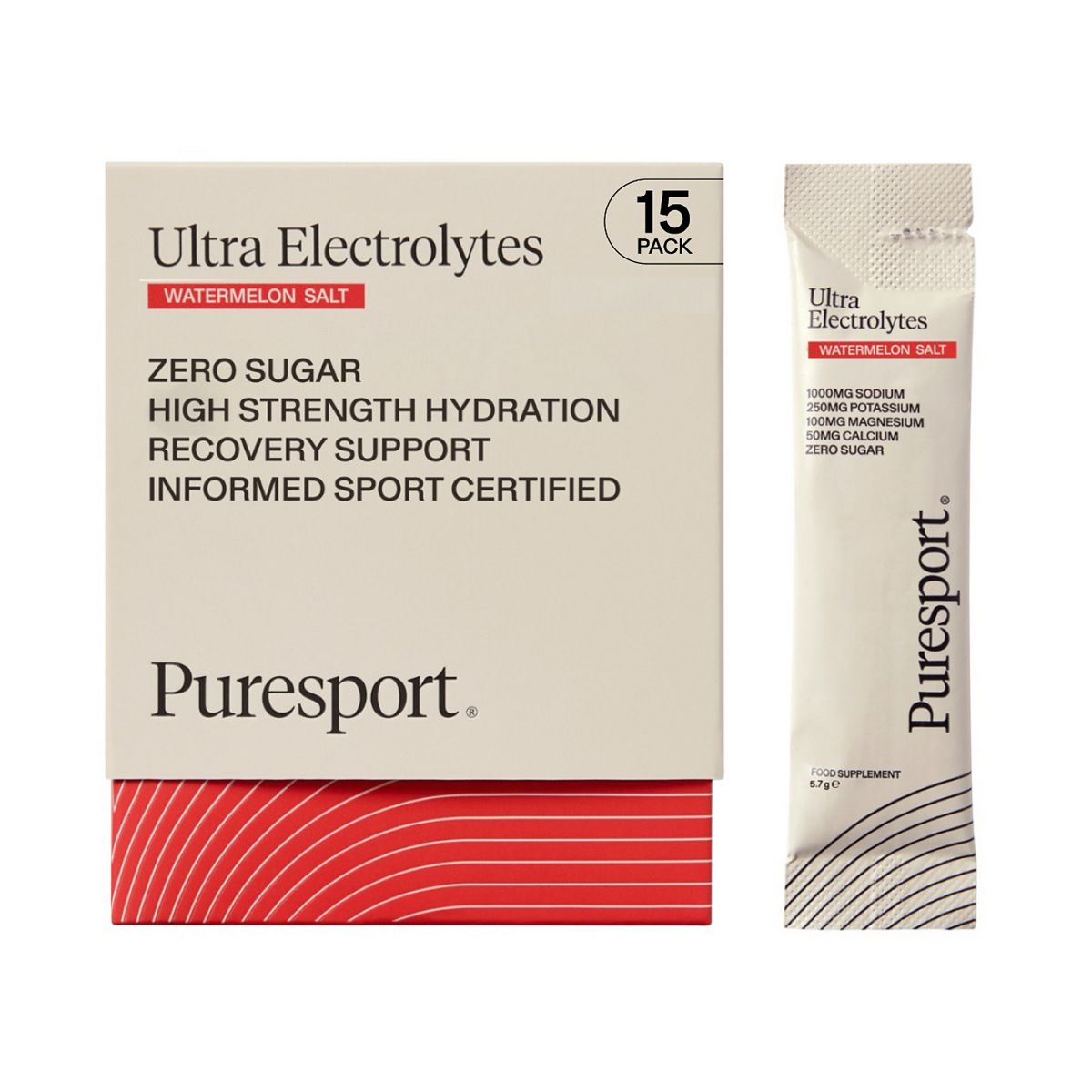 Puresport Ultra Electrolytes Watermelon Salt 5.7G - 15 Sachets