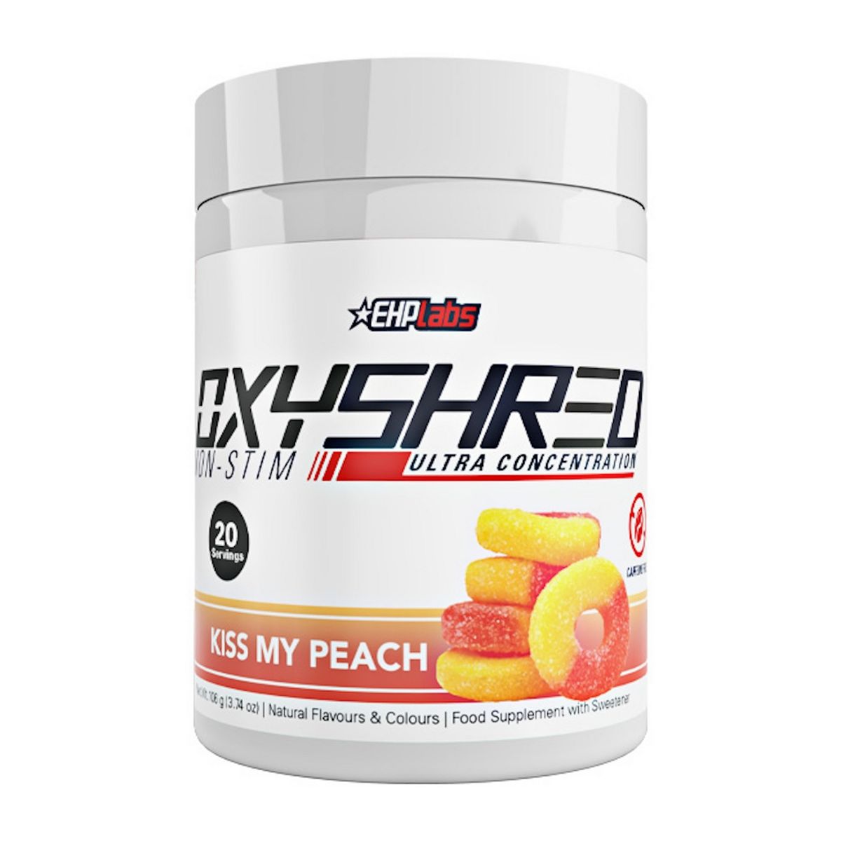 EHPLABS Oxyshred Non Stim Peach Pre Workout Powder 96g