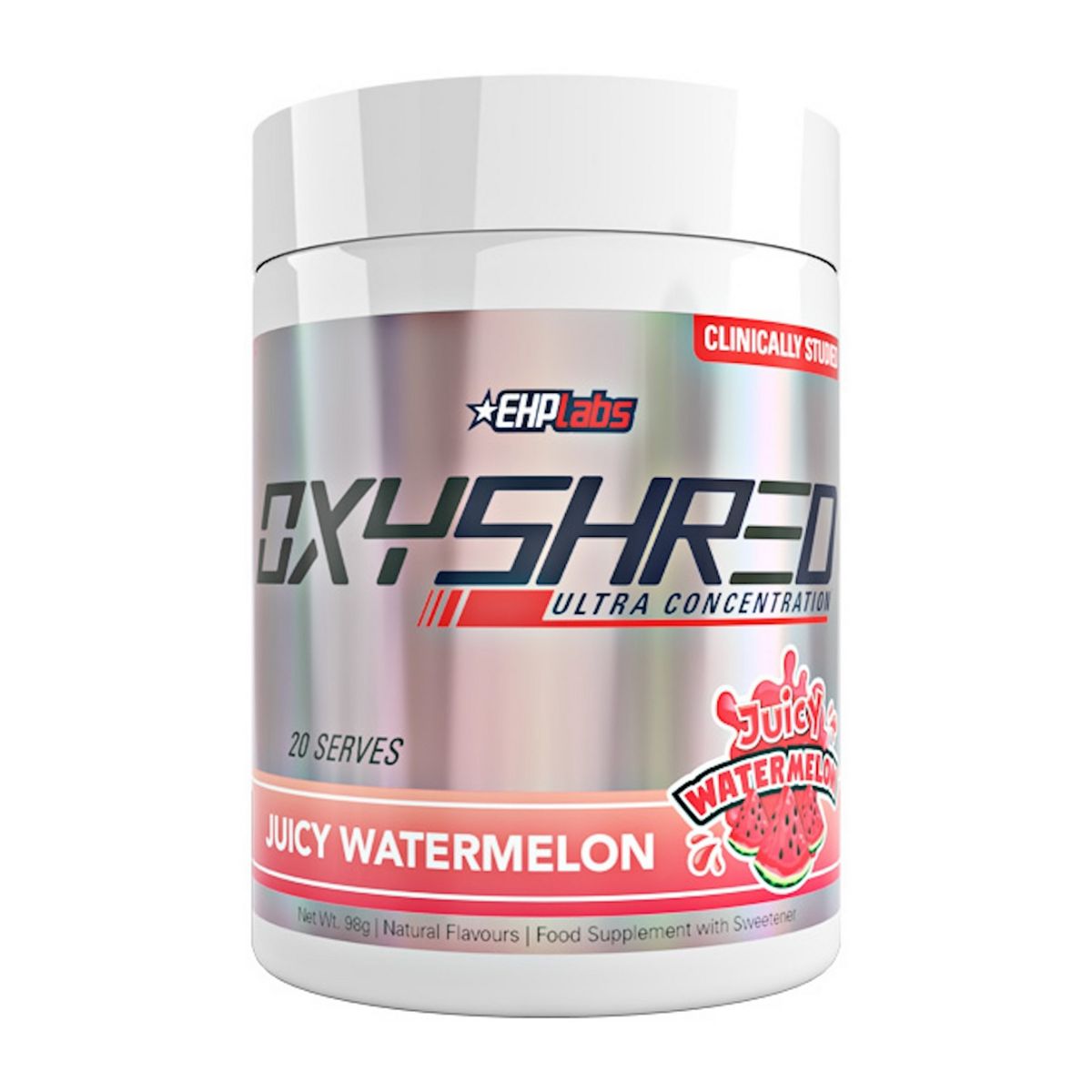 EHPLABS Oxyshred, Juicy Watermelon, Pre Workout Powder 96g