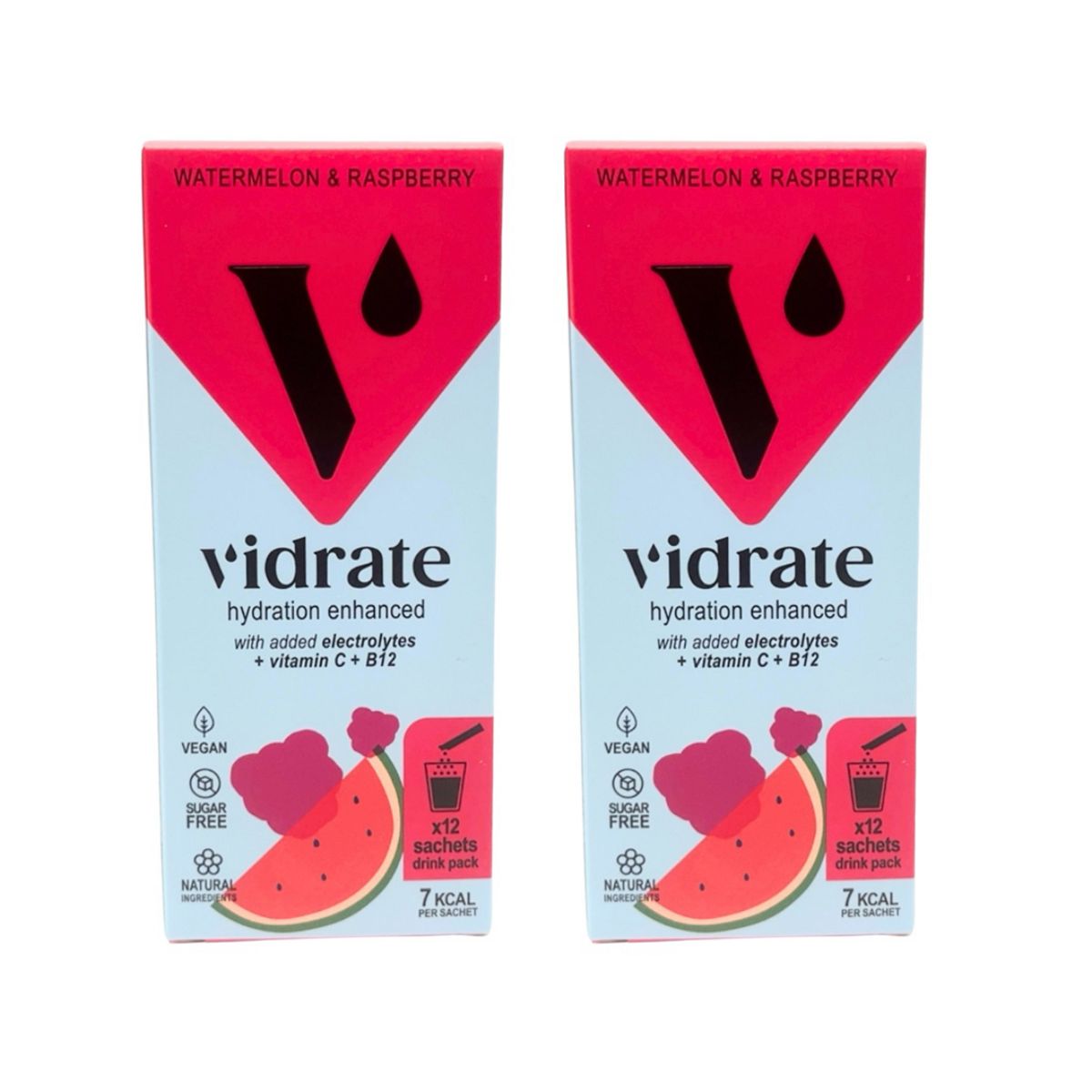 Vidrate Hydration Watermelon And Raspberry Bundle