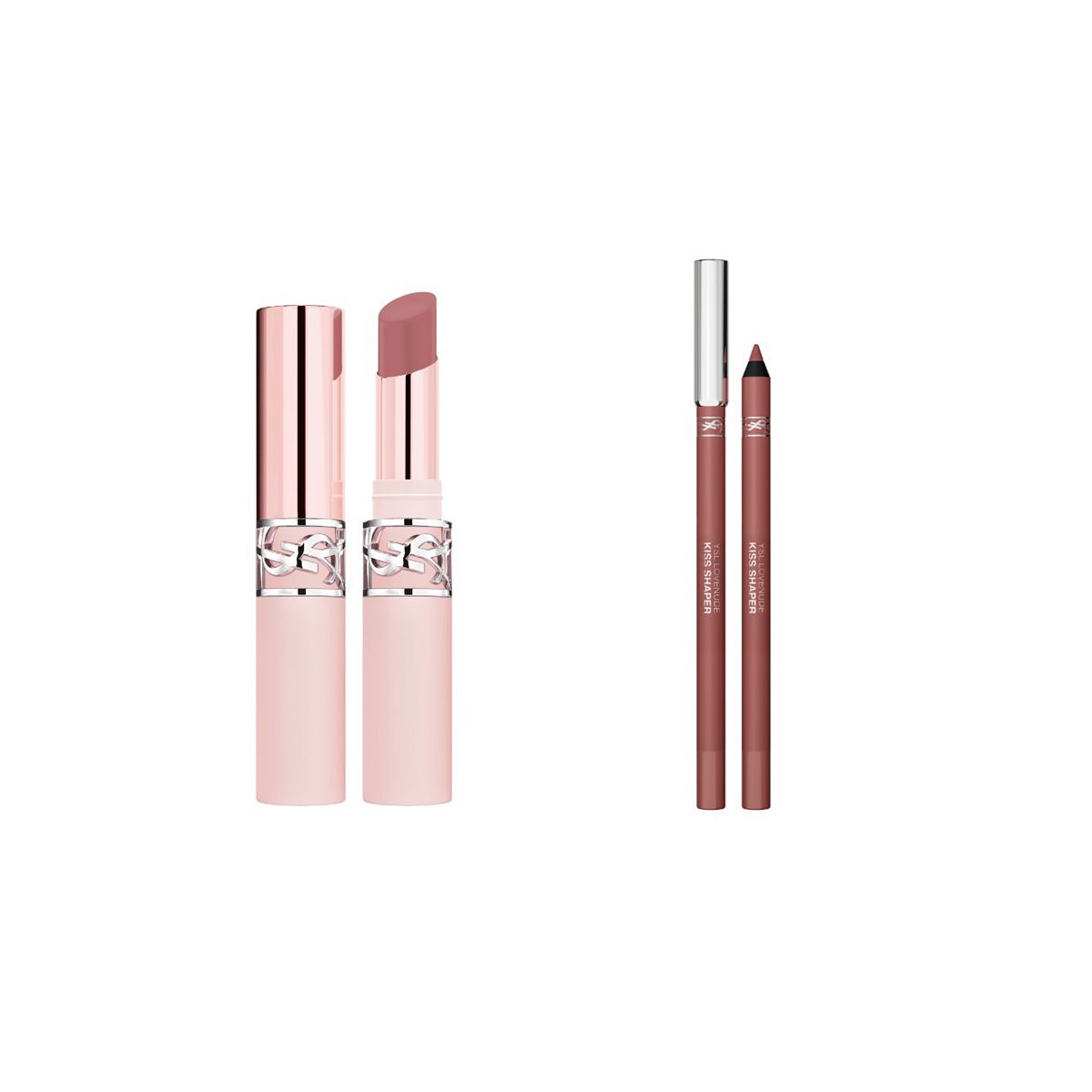 Yves Saint Laurent Ysl Lovenude Lip Balm 01 & Liner 1 Duo Bundle