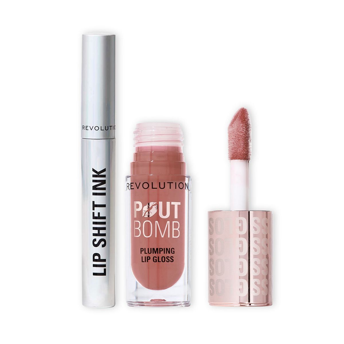 Revolution Beauty Revolution Lip Shift Liner & Plumping Gloss Duo Nude