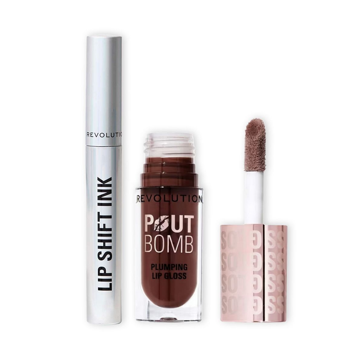 Revolution Beauty Revolution Lip Shift Lipliner & Plump Gloss Duo Espresso