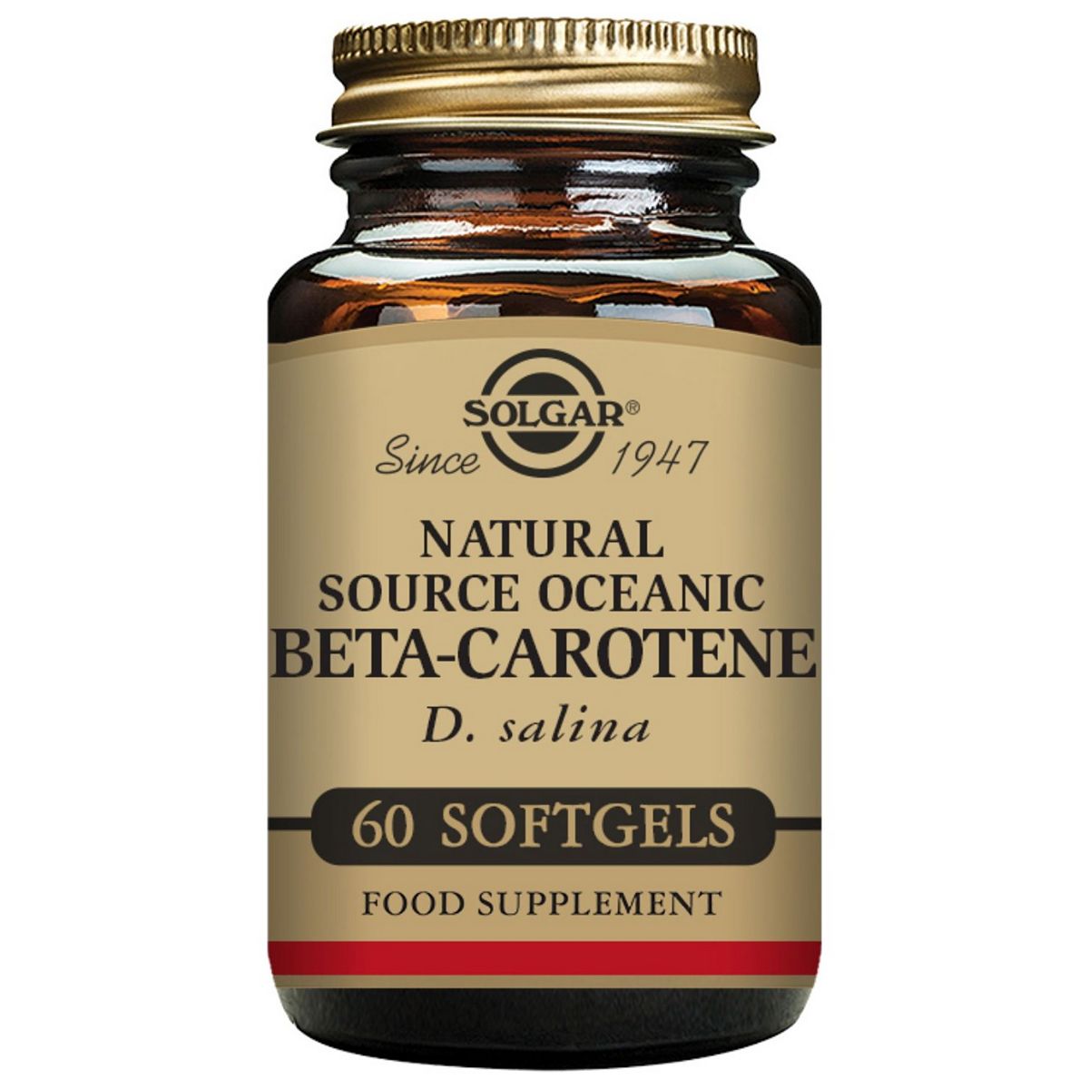 SOLGAR Oceanic Beta-Carotene 7mg | Beta-Carotene Antioxidant Supplement – 60 Softgels