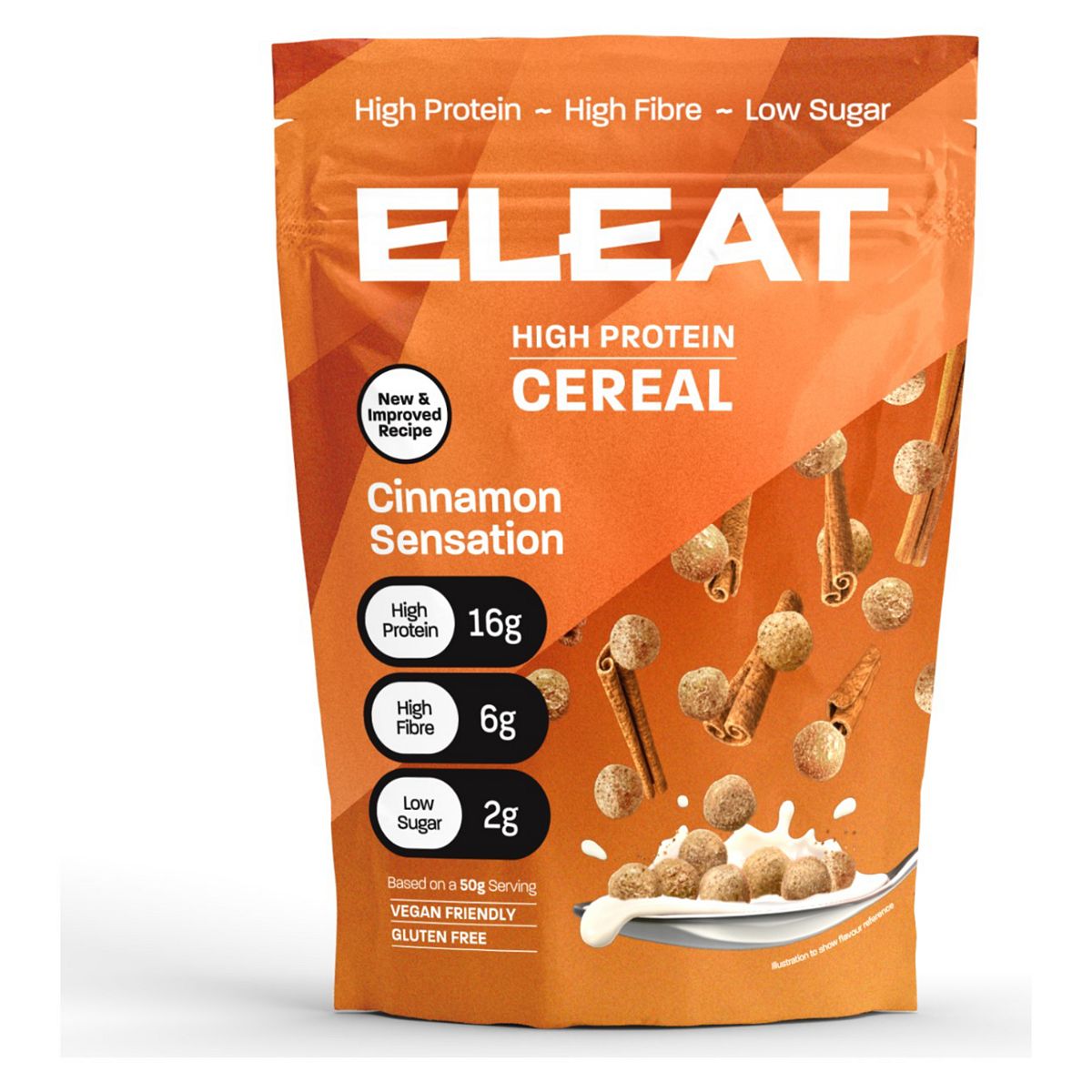 Eleat High Protein Cereal Cinnamon 250G