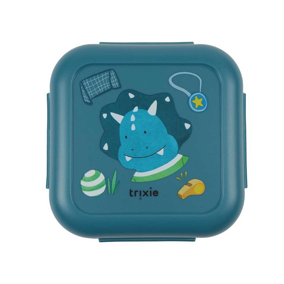 Trixie Snack Box With Clips - Ballplayer Mr Triceratops