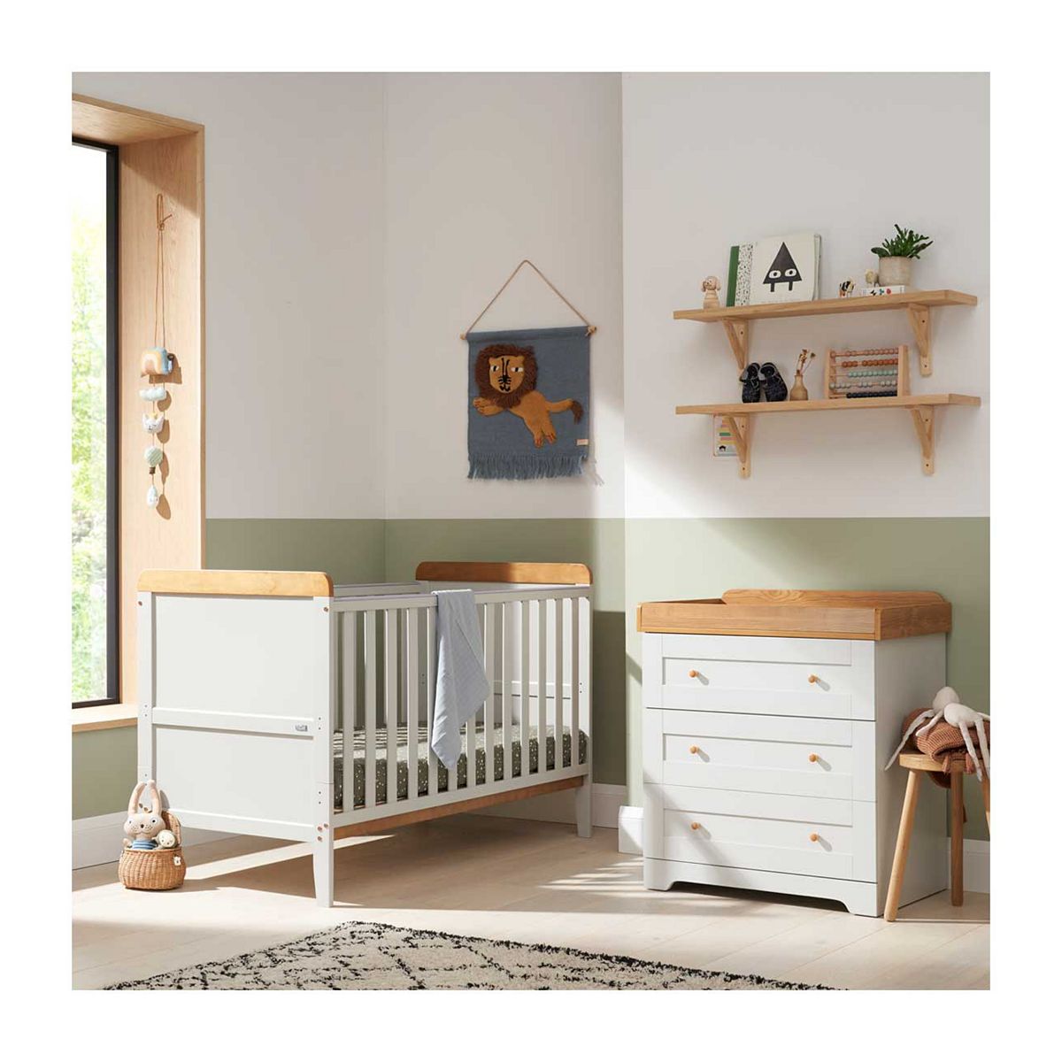Tutti Bambini Rio 2 Piece Room Set Dove Grey/Oak