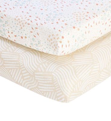 Tutti Bambini Bedside Crib Fitted Sheets 2 pack Good Life