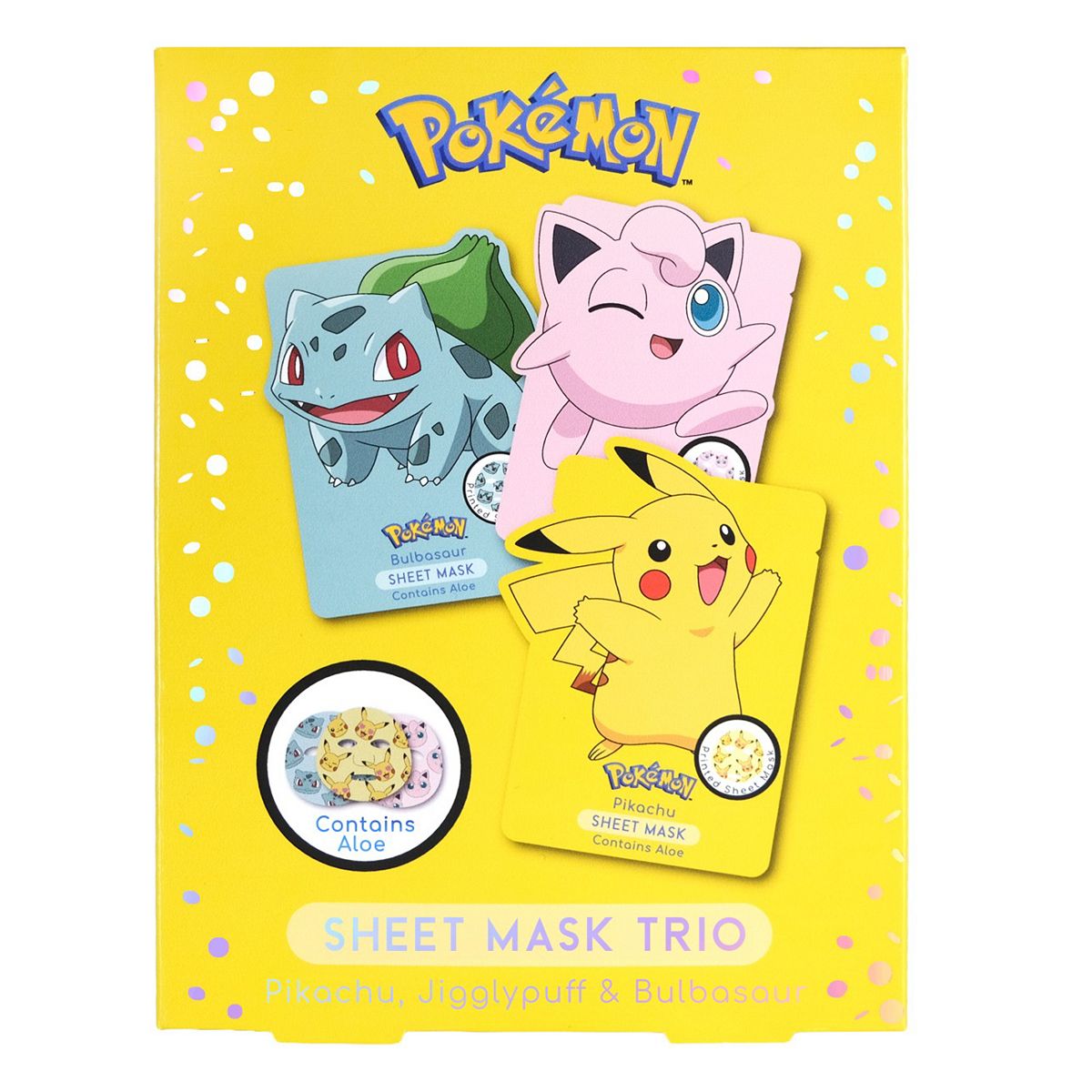 Pokemon Sheet Mask Trio