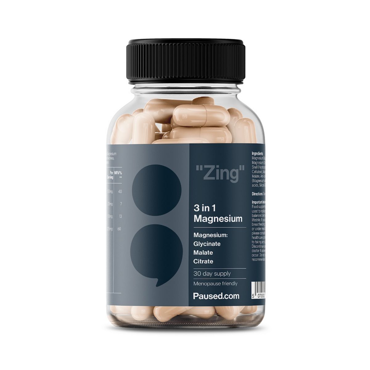 Paused Magnesium 3 In 1 225Mg 60 Capsules