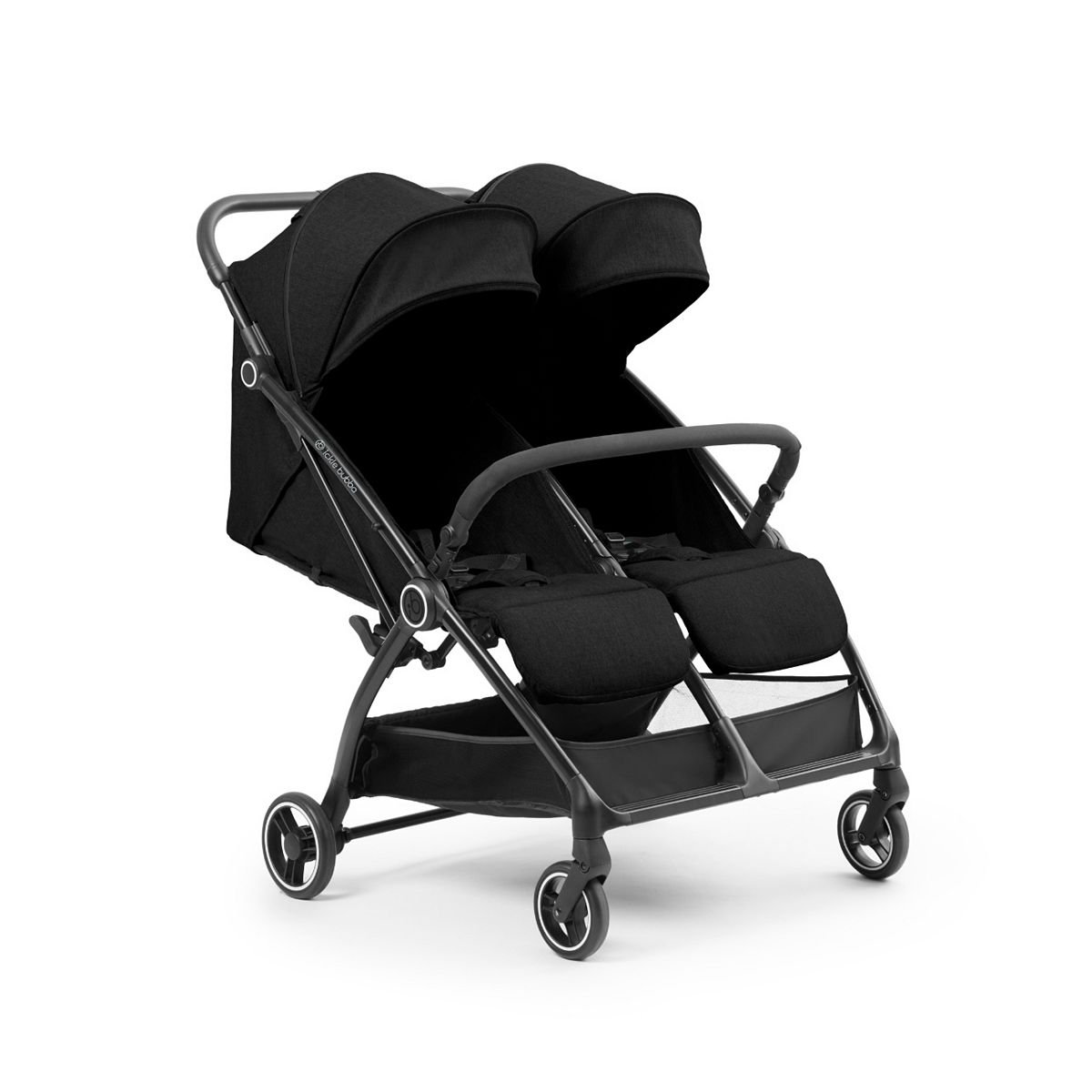 Ickle Bubba Aries Double Autofold Stroller - Black