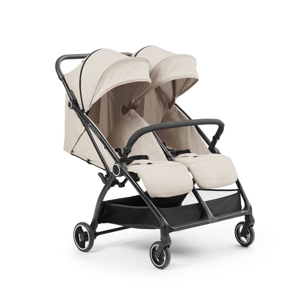 Ickle Bubba Aries Double Autofold Stroller - Stone