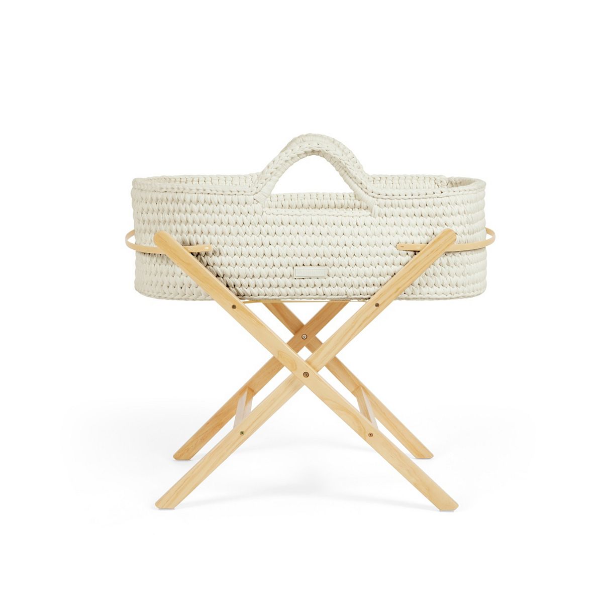 Ickle Bubba Nova Moses Basket & Stand - Cloud/Pine